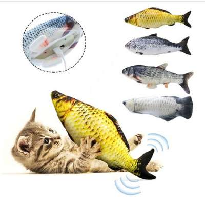 Cat Toy Interactive Gifts Simulation Fish Electrical Playing Toy For Pet Fish Catnip Toys Stuffed